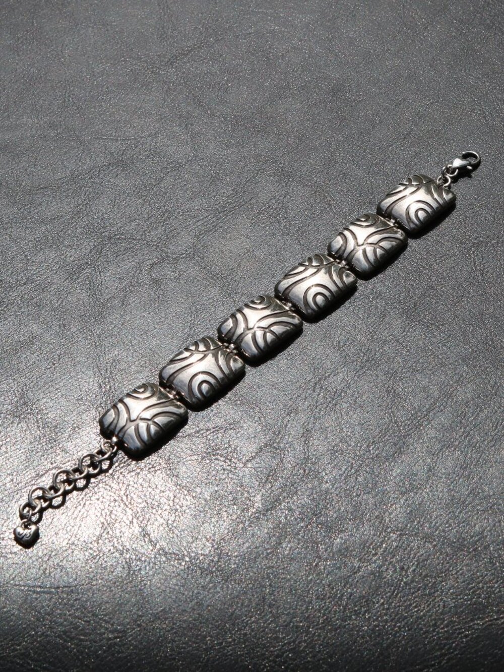 Brighton Sonoro Square Link Scrollwork Bracelet
